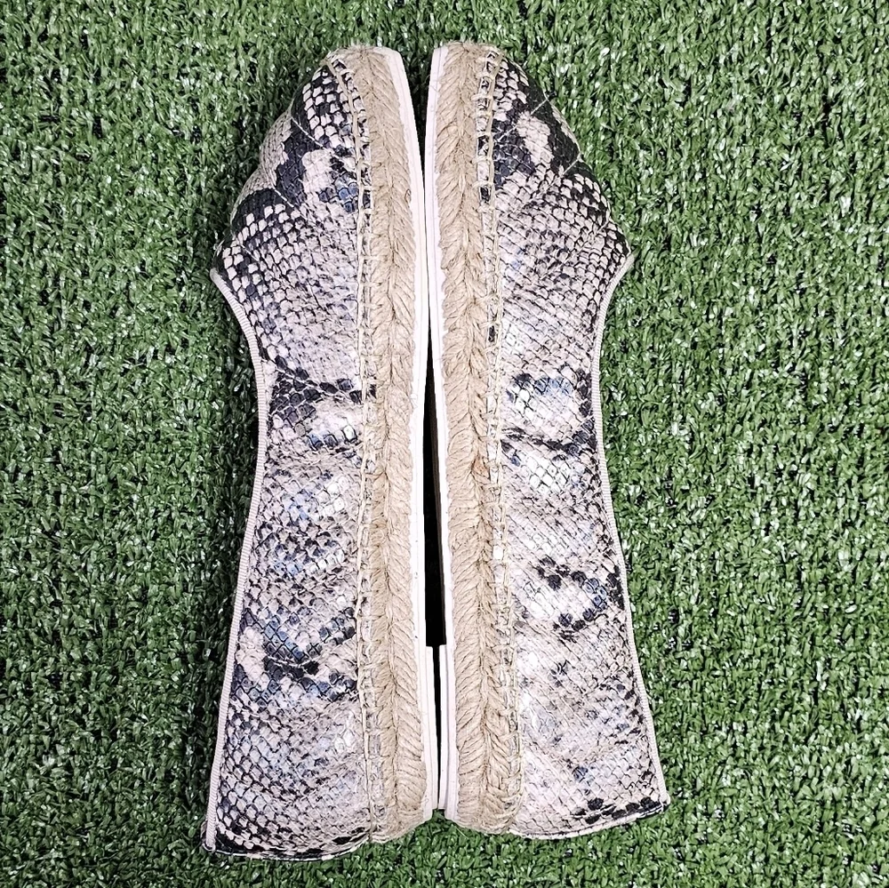 FRANCO SARTO | KIYA SNAKESKIN FAUX LEATHER QUILTED ESPADRILLES